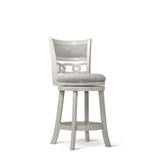Savor White Swivel Counter Chair, Set of 2 from Homelegance - Luna Furniture