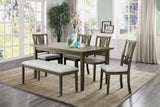 London Gray Mindy 6-Piece Dining Set from Homelegance - Luna Furniture