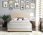 SH280FBGE-1 FULL BED W/BEIGE FABRIC - Luna Furniture