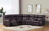 Jackson Brown Reclining Sectional from Homelegance - Luna Furniture