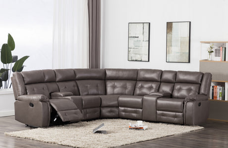 SH3212GRY* (3)SECTIONAL, GRAY FINISH - Luna Furniture