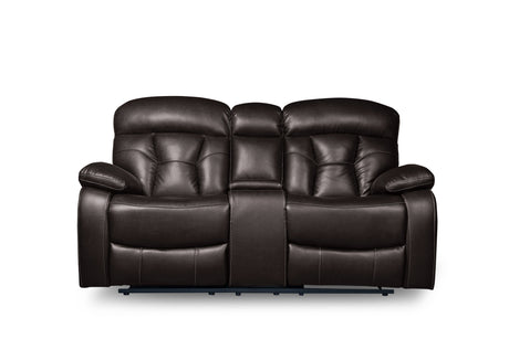 Floyd Brown Power Double Reclining Loveseat from Homelegance - Luna Furniture