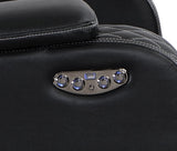 SH8895BLK-2 PW D. RECLN LOVESEAT W/ CONSOLE, PW HEADRESTS, LED LIGHT/SPEAKERS from Homelegance - Luna Furniture