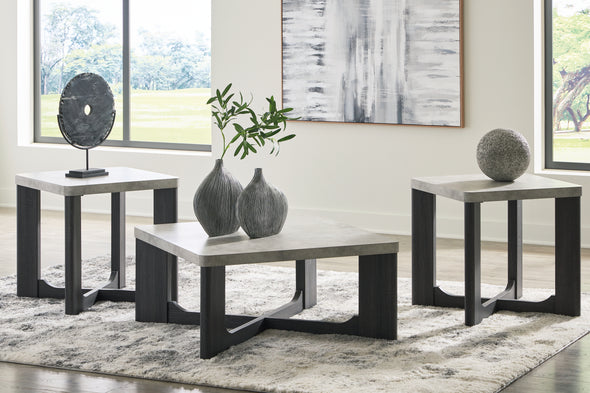 Sharstorm Two-tone Gray Table (Set of 3) - T251-13 - Luna Furniture
