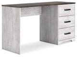 Shawburn White/Dark Charcoal Gray 54" Home Office Desk from Ashley - Luna Furniture