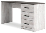 Shawburn White/Dark Charcoal Gray 54" Home Office Desk from Ashley - Luna Furniture