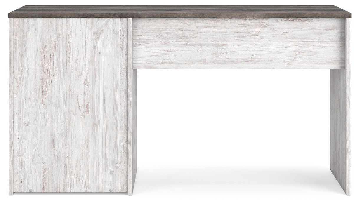Shawburn White/Dark Charcoal Gray 54" Home Office Desk - H4121-34 - Luna Furniture