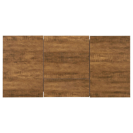 Sheeran Rustic Amber Writing Desk with 4 Hidden Storages from Coaster - Luna Furniture