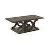 Shelly C-shaped Base Coffee Table Cappuccino - 703148 - Luna Furniture