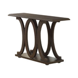 Shelly C-shaped Base Sofa Table Cappuccino - 703149 - Luna Furniture
