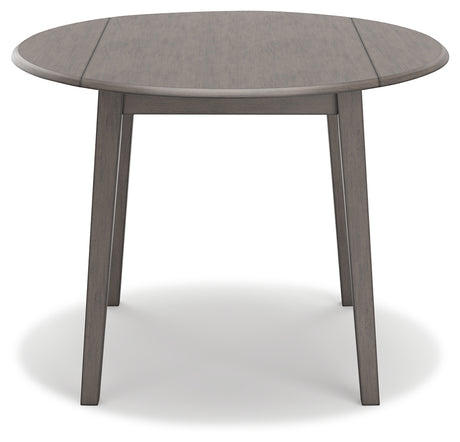 Shullden Gray Drop Leaf Dining Table - D194-15 - Luna Furniture
