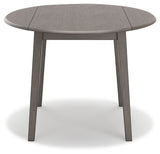 Shullden Gray Drop Leaf Dining Table from Ashley - Luna Furniture