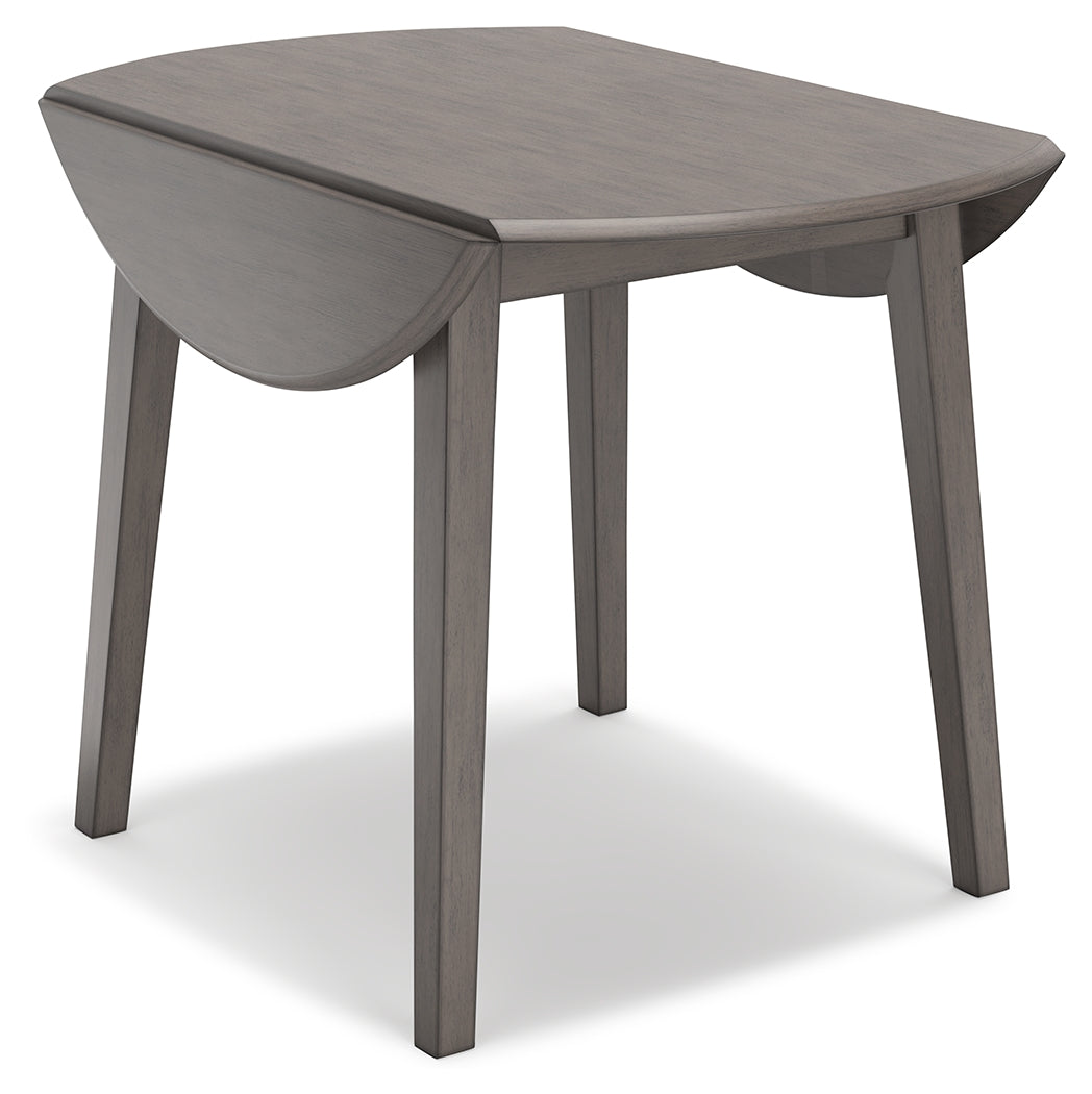 Shullden Gray Drop Leaf Dining Table from Ashley - Luna Furniture