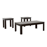 Silas 3-piece Faux-marble Top Occasional Table Set Black - 700375 - Luna Furniture