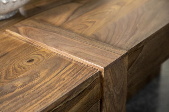 Skeet Wooden Square Coffee Table Natural Sheesham - 724138 - Luna Furniture