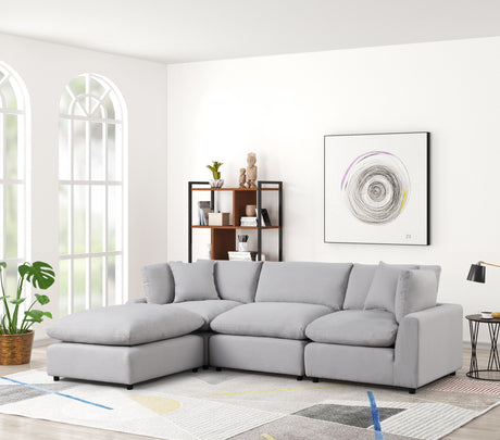 SKY Gray Linen Modular Sectional - SKY GRAY LINEN - Luna Furniture