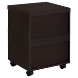 Skylar Cappuccino 3-Drawer Mobile File Cabinet from Coaster - Luna Furniture