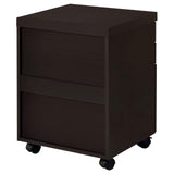 Skylar Cappuccino 3-Drawer Mobile File Cabinet from Coaster - Luna Furniture
