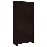 Skylar Cappuccino 5-Shelf Bookcase with Storage Drawer from Coaster - Luna Furniture