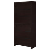 Skylar Cappuccino 5-Shelf Bookcase with Storage Drawer from Coaster - Luna Furniture