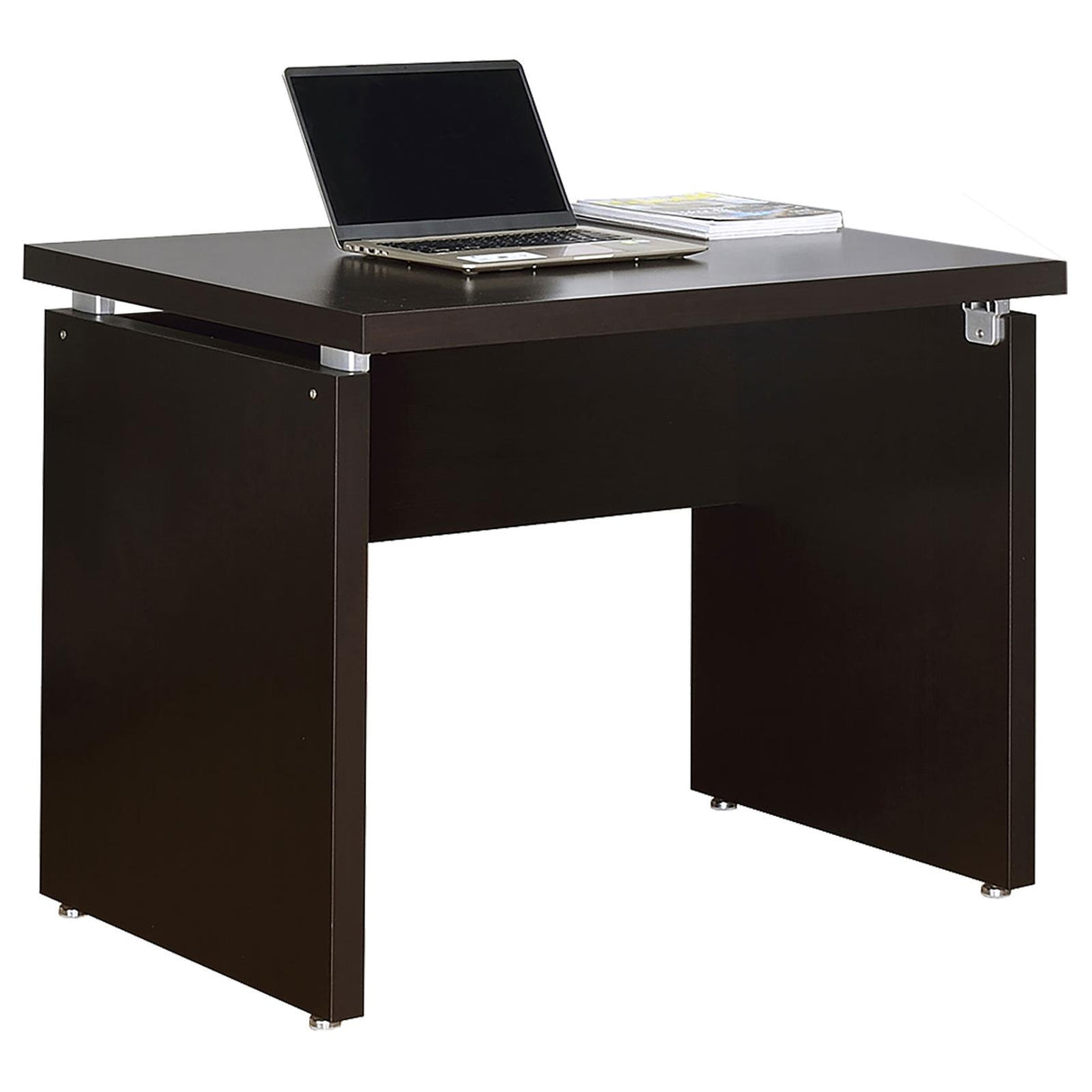 Skylar Engineered Wood L-Shape Computer Desk Cappuccino - 800891L - Luna Furniture