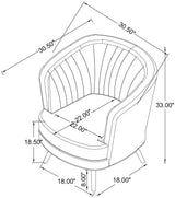 Sophia Gray and Gold Upholstered Chair from Coaster - Luna Furniture