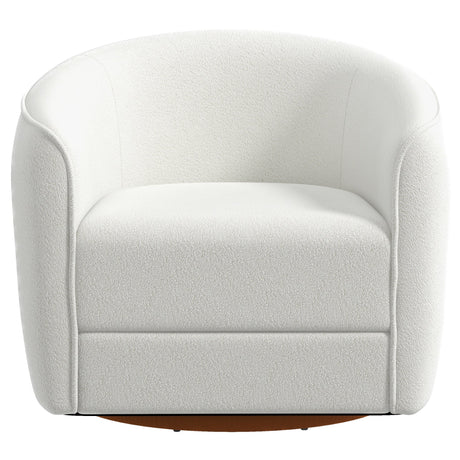Spring Swivel Chair (Cream Boucle) - MDM01809 - Luna Furniture