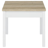 Stacie Antique Pine and White 3-Piece Composite Wood Coffee Table Set from Coaster - Luna Furniture