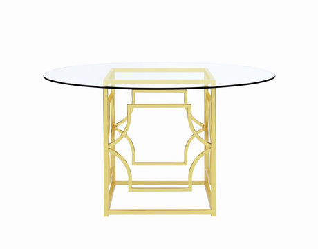 Starlight Brass Dining Table Base from Coaster - Luna Furniture