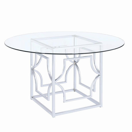 Starlight Dining Table Base Chrome - 192561 - Luna Furniture