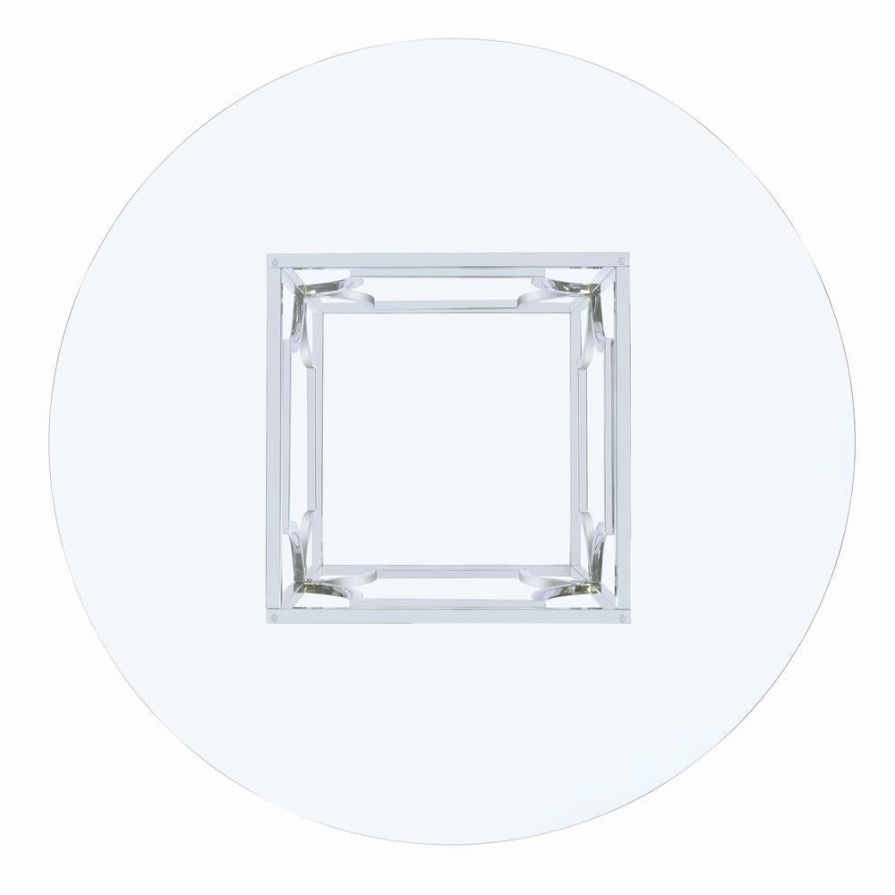 Starlight Chrome Dining Table Base from Coaster - Luna Furniture