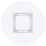 Starlight Clear and Chrome Round Glass Top Dining Table from Coaster - Luna Furniture