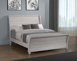 Stillwood Eastern King Sleigh Panel Bed Vintage Linen - 223281KE - Luna Furniture