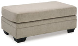 Stonemeade Taupe Ottoman from Ashley - Luna Furniture