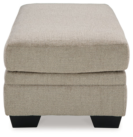 Stonemeade Taupe Ottoman from Ashley - Luna Furniture