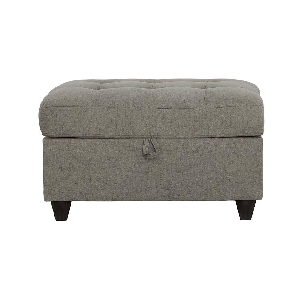 Stonenesse Gray Tufted Storage Ottoman from Coaster - Luna Furniture