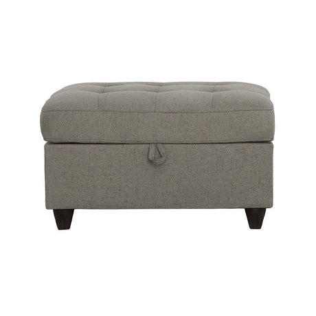 Stonenesse Tufted Storage Ottoman Grey - 500414 - Luna Furniture