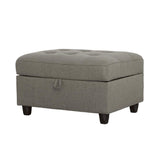 Stonenesse Gray Tufted Storage Ottoman from Coaster - Luna Furniture