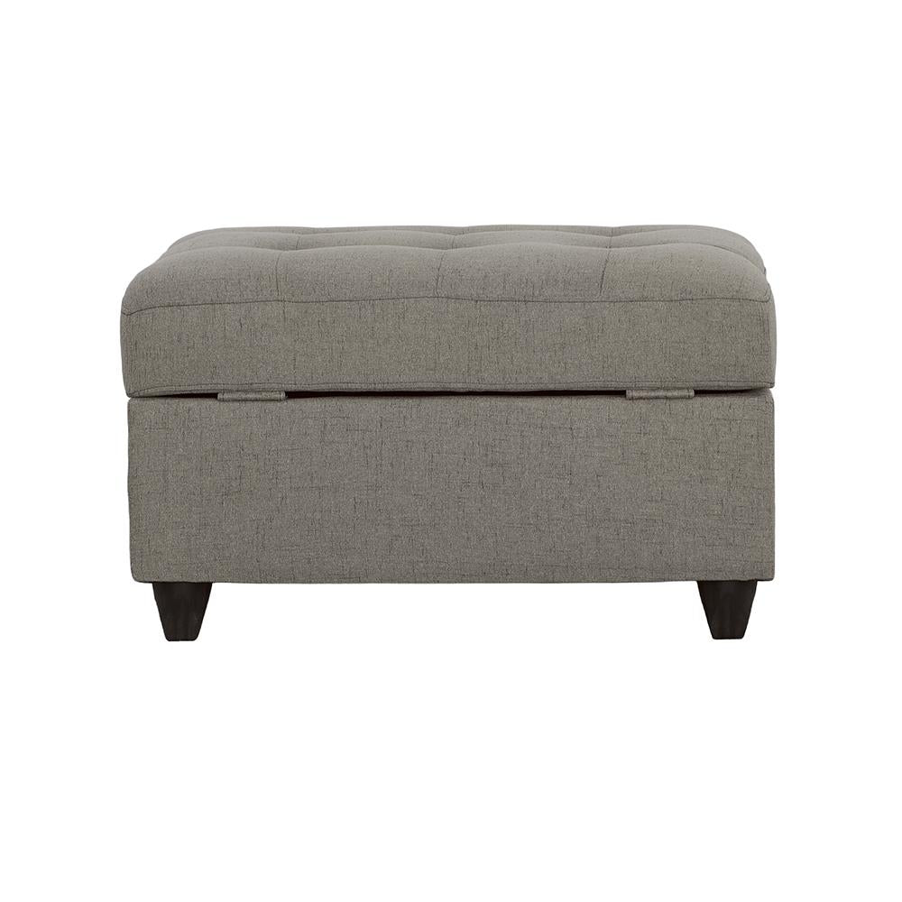 Stonenesse Gray Tufted Storage Ottoman from Coaster - Luna Furniture