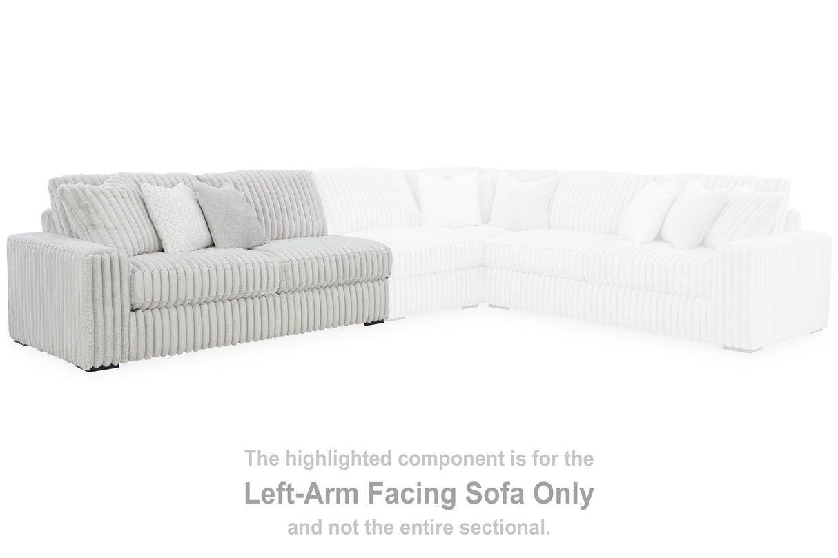 Stupendous Alloy Left-Arm Facing Sofa from Ashley - Luna Furniture