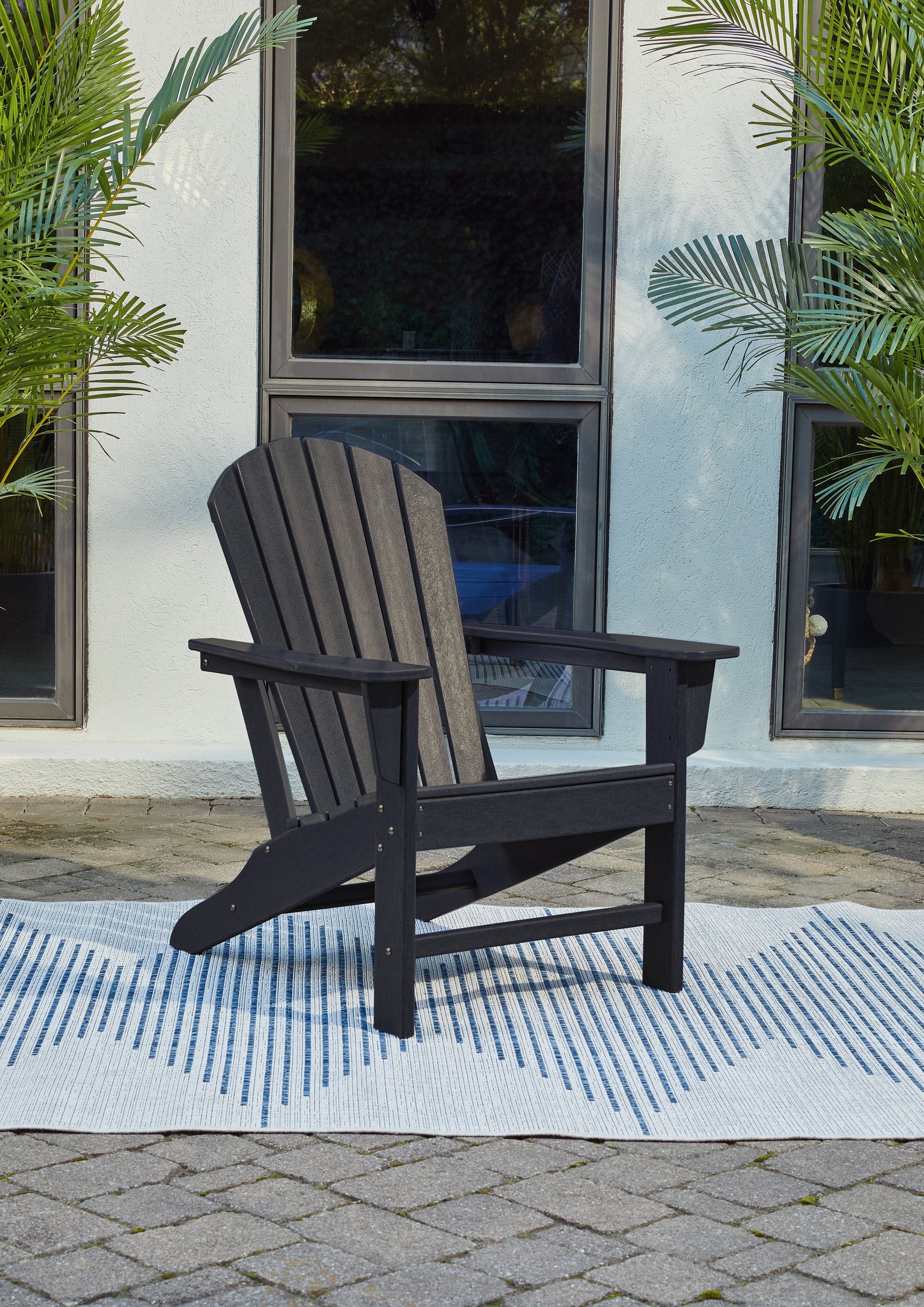 Sundown Treasure Black Adirondack Chair from Ashley - Luna Furniture