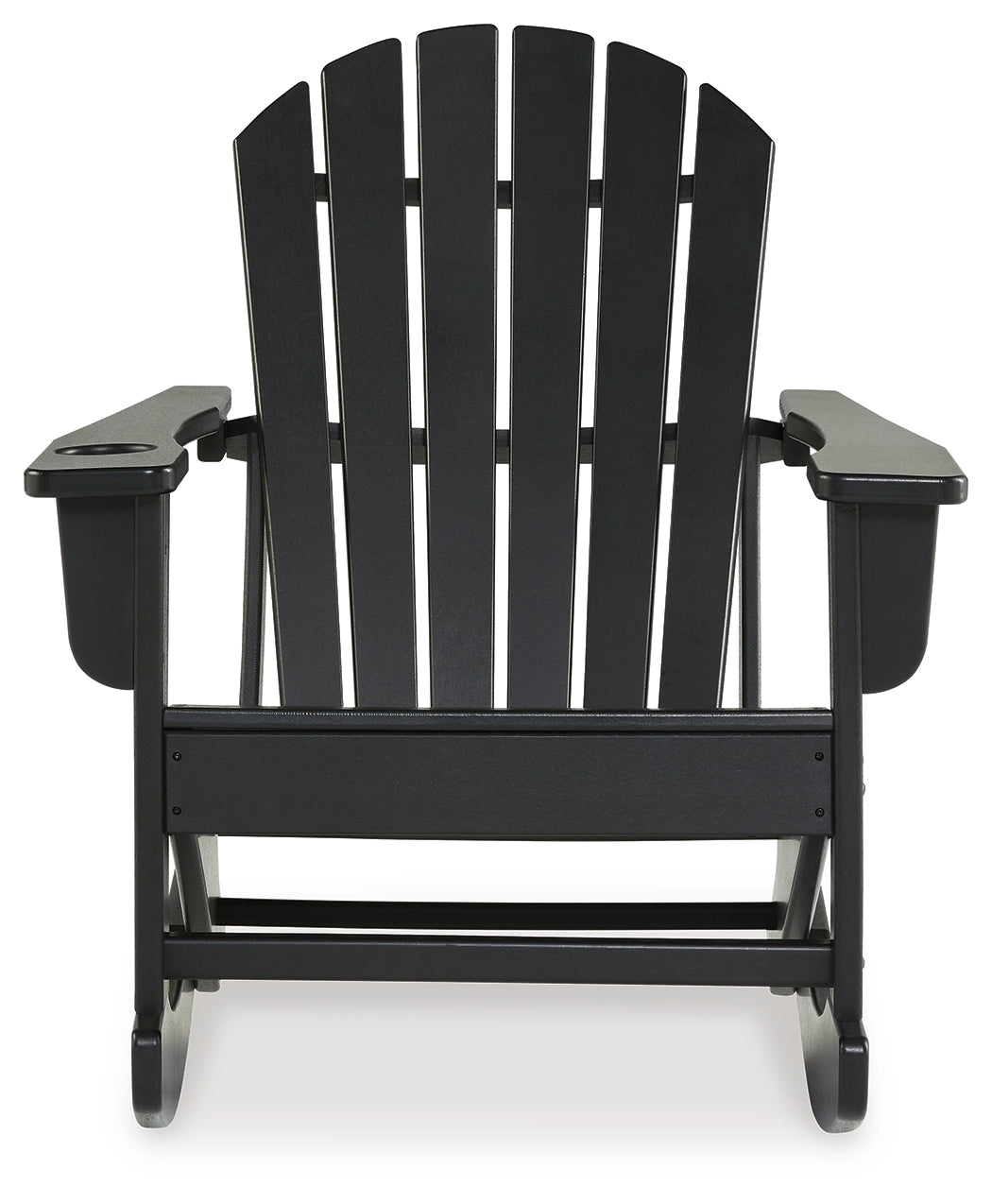 Sundown Treasure Black Outdoor Rocking Chair Luna Furniture