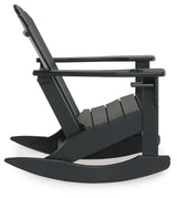 Sundown Treasure Black Outdoor Rocking Chair from Ashley - Luna Furniture