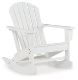 Sundown Treasure White Outdoor Rocking Chair from Ashley - Luna Furniture