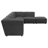 Sunny Dark Charcoal Upholstered 6-Piece Modular Sectional from Coaster - Luna Furniture