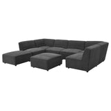 Sunny Upholstered Armless Chair Dark Charcoal from Coaster - Luna Furniture