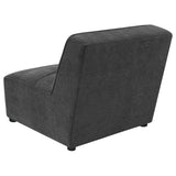 Sunny Upholstered Armless Chair Dark Charcoal from Coaster - Luna Furniture