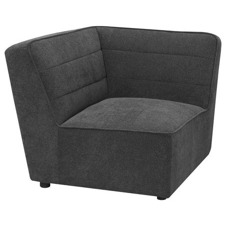 Sunny Upholstered Corner Dark Charcoal from Coaster - Luna Furniture