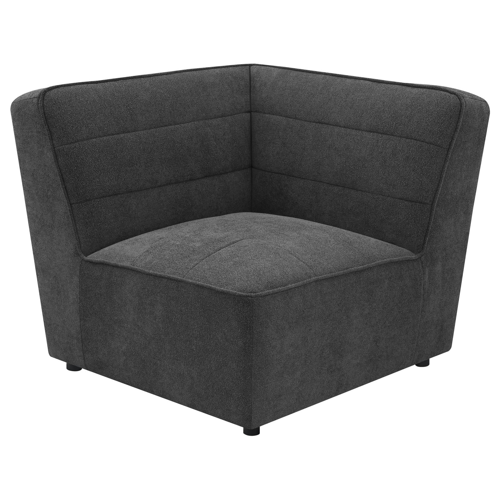 Sunny Upholstered Corner Dark Charcoal from Coaster - Luna Furniture