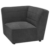 Sunny Upholstered Corner Dark Charcoal from Coaster - Luna Furniture